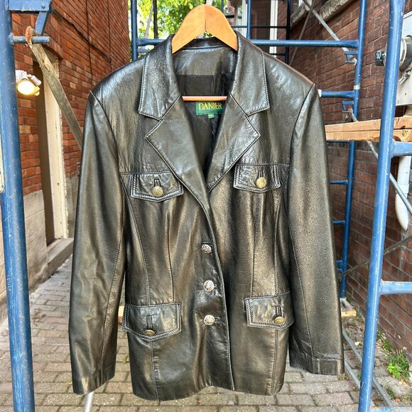 Made in Canada Danier Leather Jacket - Picture 1 of 9